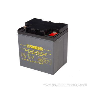 12v 26ah deep cycle lead acid agm battery